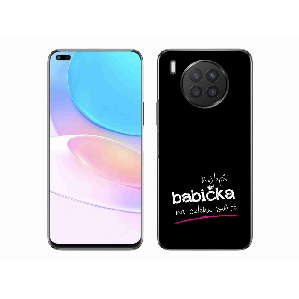 Gél borító mmCase a Honor 50 Lite-hoz - Legjobb nagyi 4 fekete háttérrel