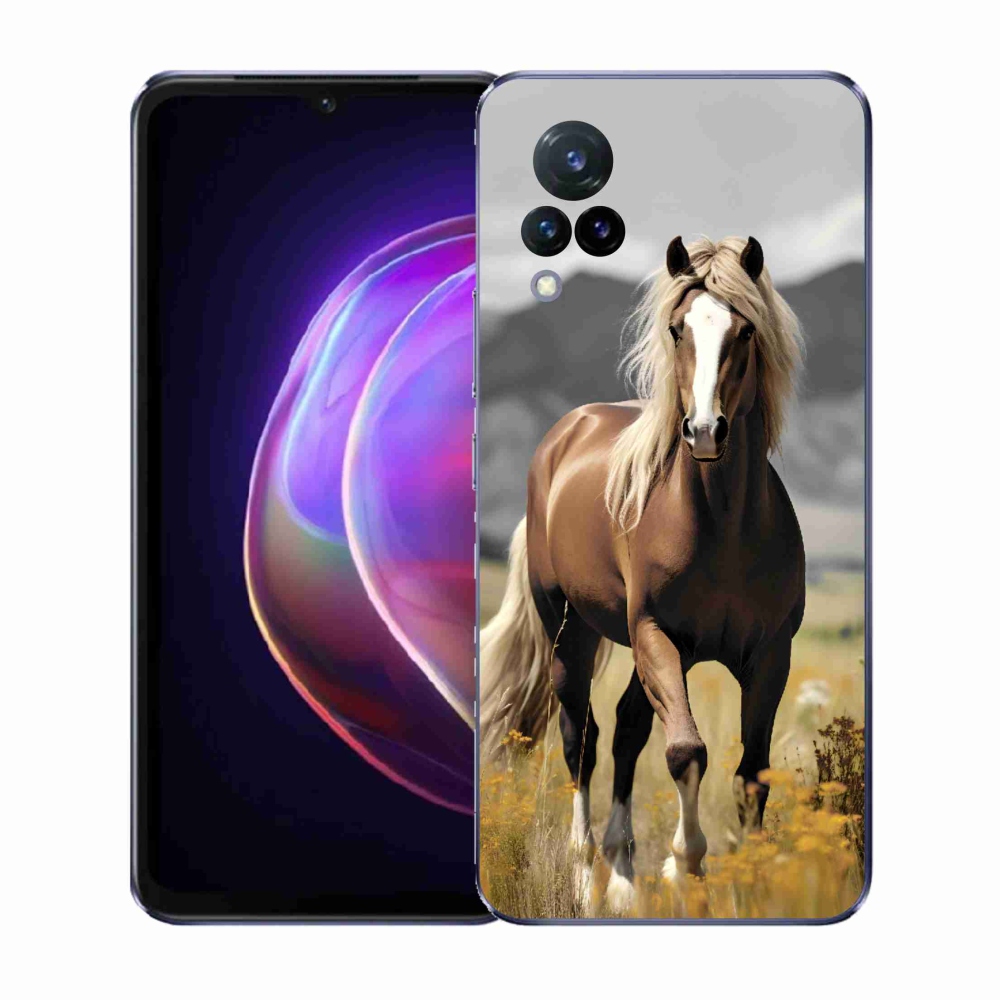 Zselés borítás mmCase Vivo V21 4G/5G - barna ló 1