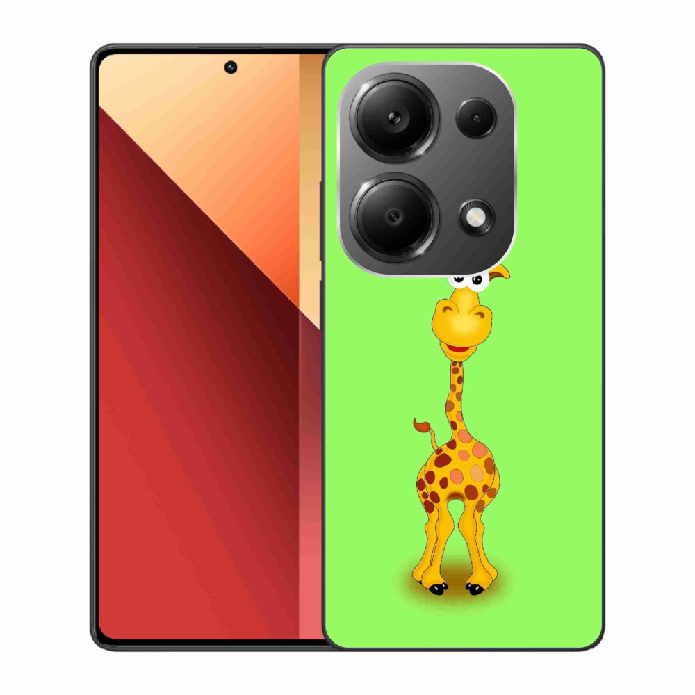 Zselés borítás mmCase a Xiaomi Redmi Note 13 Pro 4G/Poco M6 Pro - rajzfilm zsiráfhoz