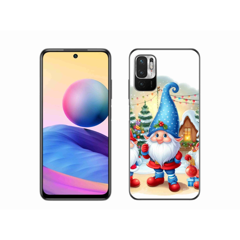 Gél borítás mmCase a Xiaomi Redmi Note 10 5G számára - karácsonyi manók