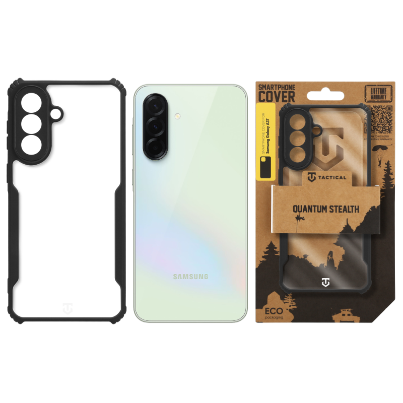 Tactical Quantum Stealth Cover for Samsung Galaxy A37 Clear/Black (átlátszó/fekete)