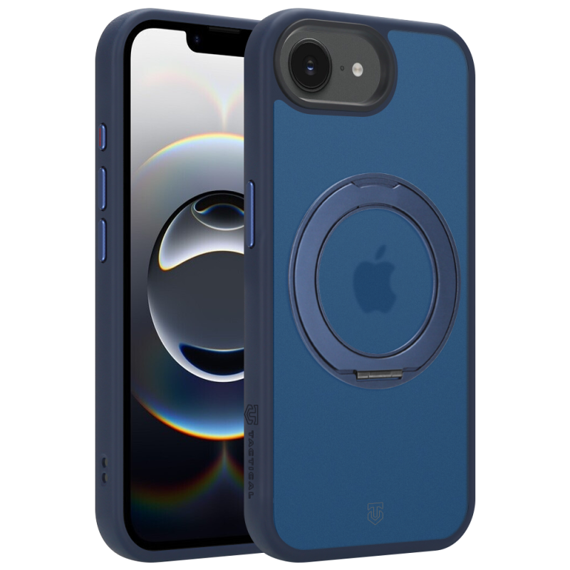 Tactical MagForce Hyperstand tok az Apple iPhone 16e/17e készülékhez, mélykék