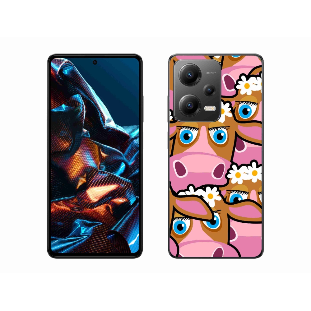 Gél borítás mmCase a Xiaomi Redmi Note 12 Pro 5G számára - rajzfilm tehenek