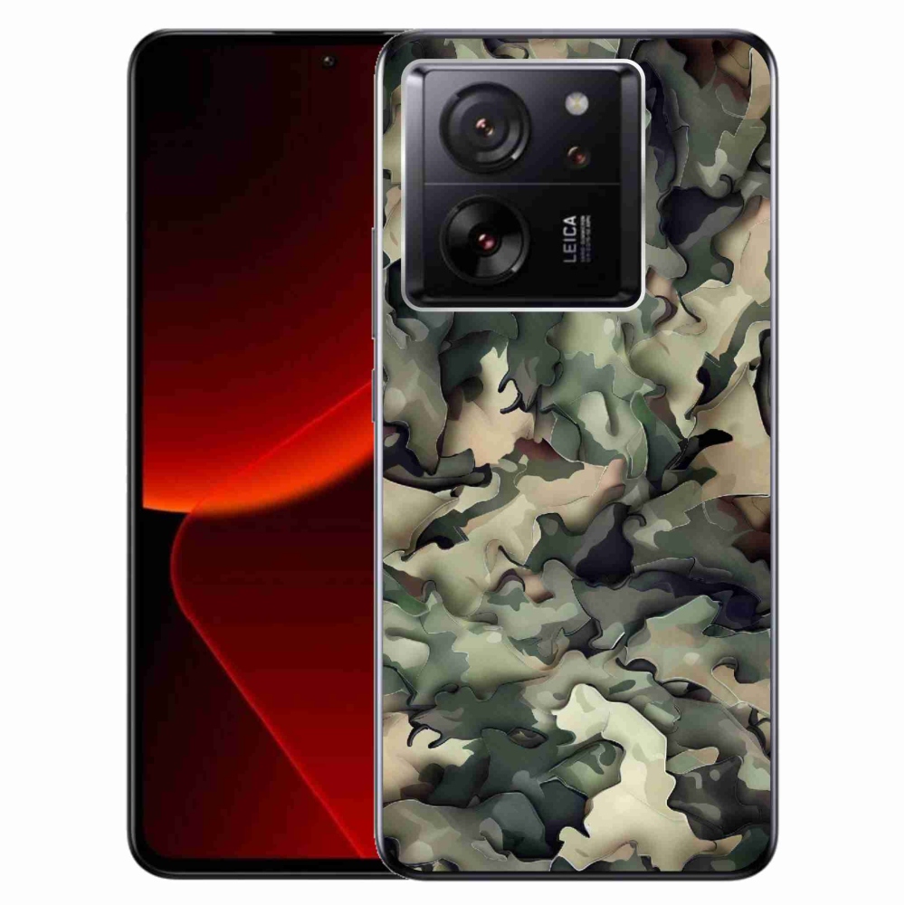 Zselés borítás mmCase a Xiaomi 13T/13T Pro számára - álcázott minta 9