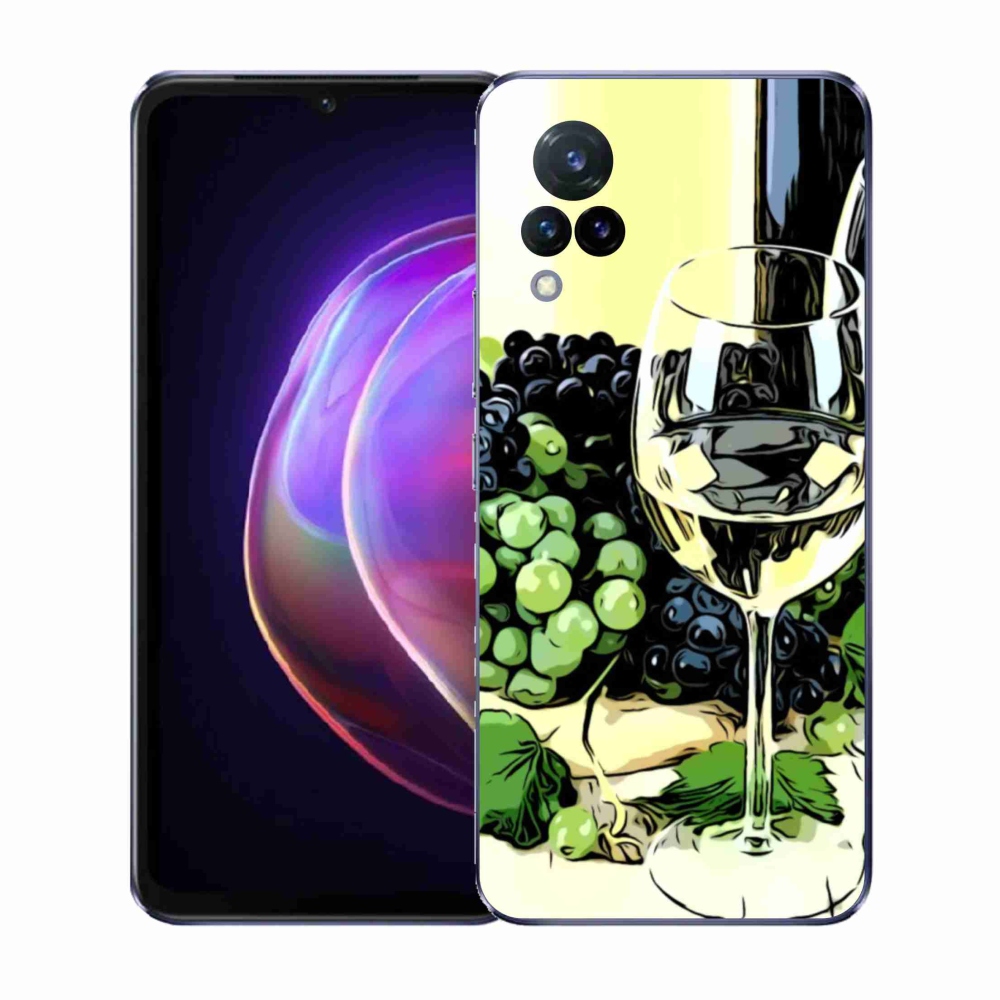 Gél borítás mmCase a Vivo V21 4G/5G készülékhez - pohár bor