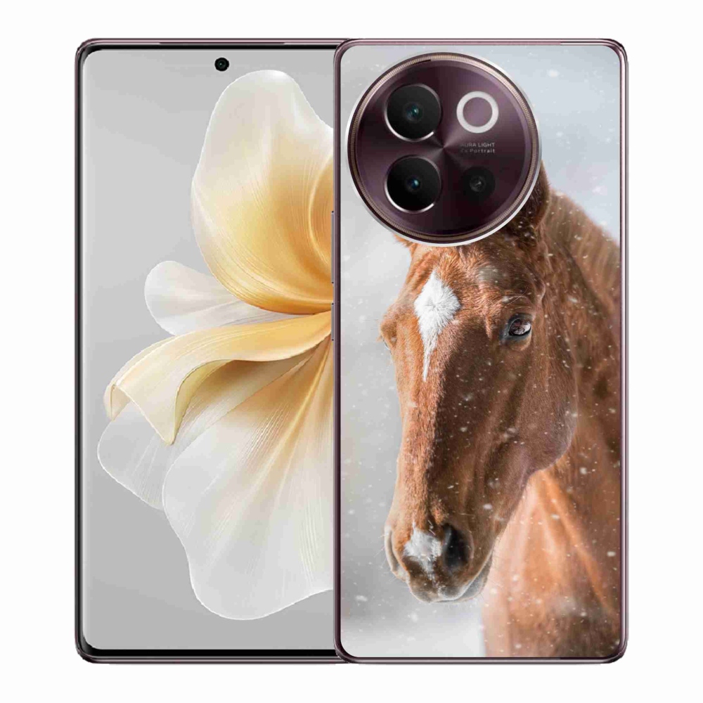 Gél borító mmCase a Vivo V40 Lite 5G - barna ló 2