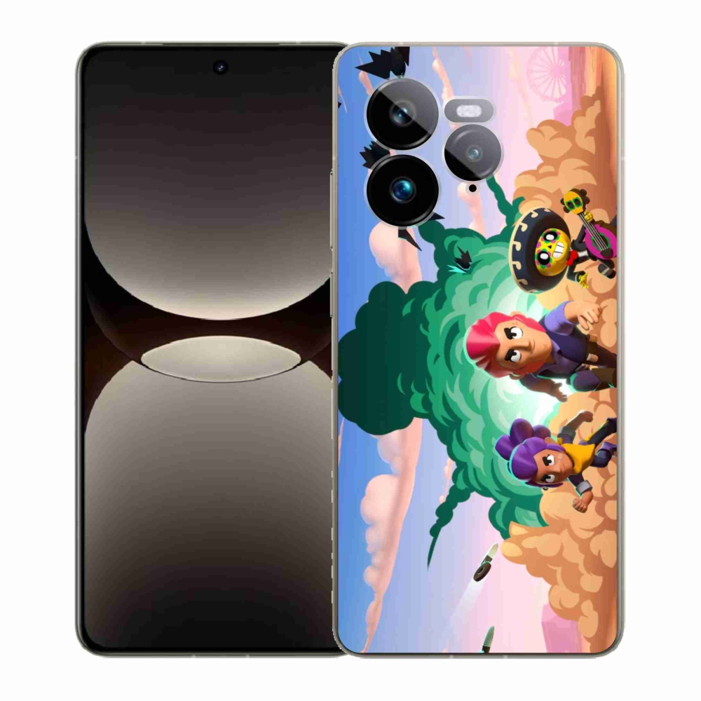 Gél borítás mmCase a Realme GT 7 Pro 5G-hez - verekedős csillagok