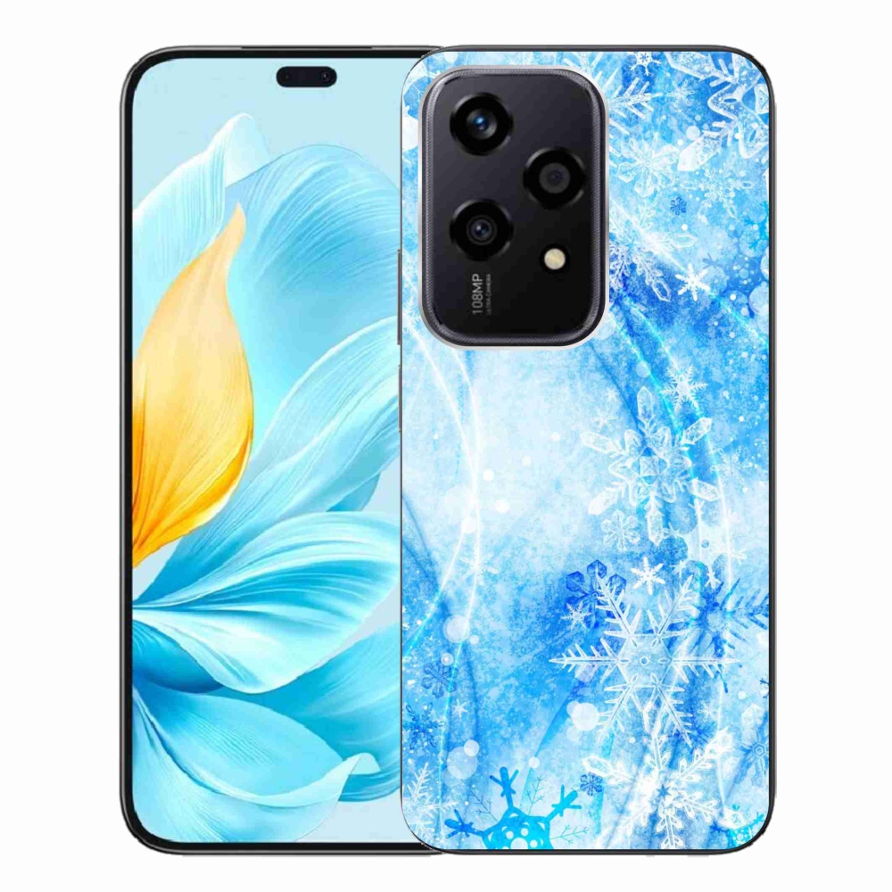 Zselés borítás mmCase a Honor 200 Lite 5G számára - hópelyhek
