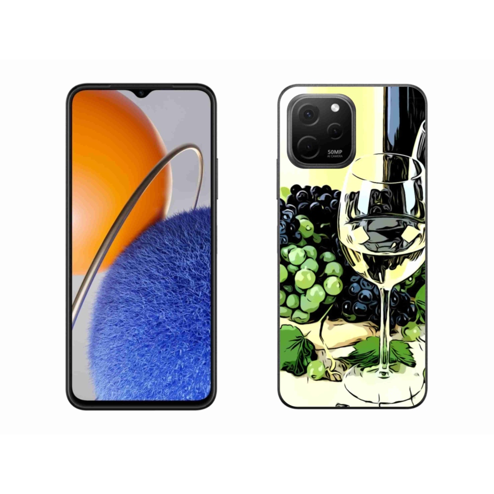 Gél borítás mmCase a Huawei Nova Y61 készülékhez - pohár bor