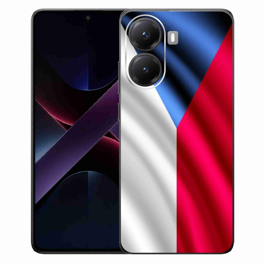 Gél borítás mmCase a Xiaomi Poco X7 Pro 5G számára - cseh zászló