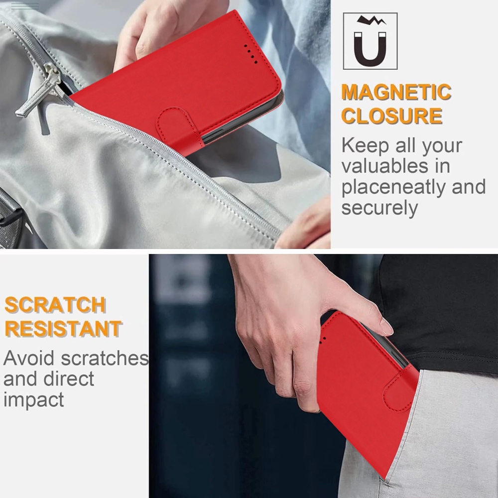 Snap book tok Xiaomi Redmi 15 4G/5G (171mm) - piros