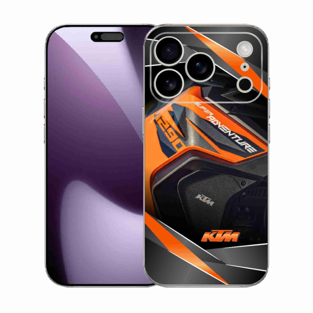 Zselés borítás mmCase iPhone 17 Pro készülékhez - motoros ktm