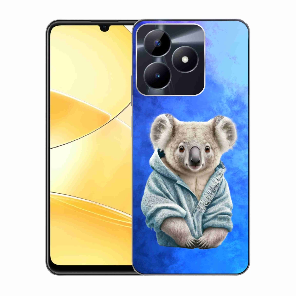 Zselés borítás mmCase a Realme C51/C53 készülékhez - koala pulóverben