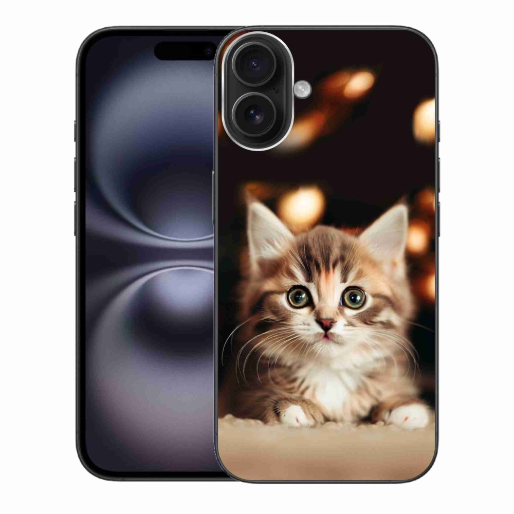 Gél borítás mmCase iPhone 16 Plus készülékhez - aranyos cica 2