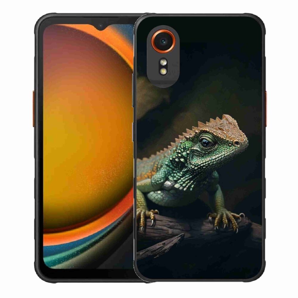 Gél borítás mmCase Samsung Galaxy Xcover 7 készülékhez - gyík