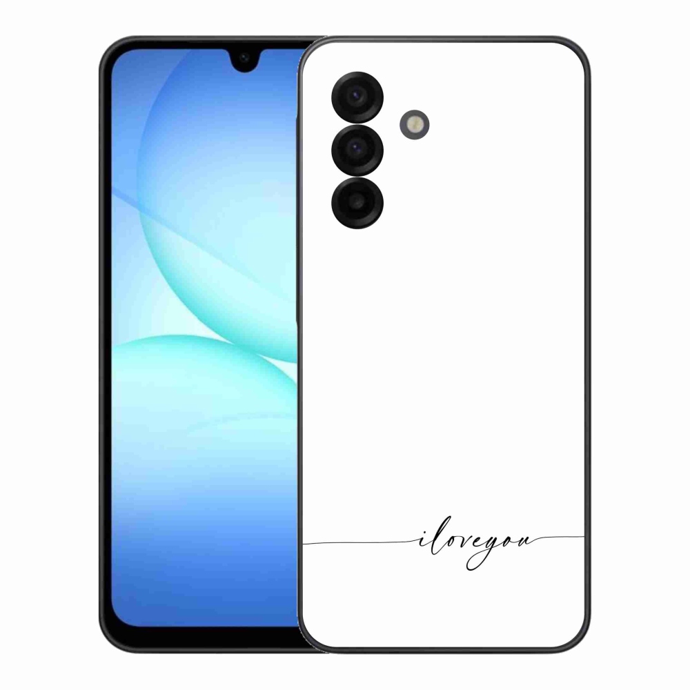 Gél borító mmCase Samsung Galaxy A17 4G/5G - I love you fehér háttérrel