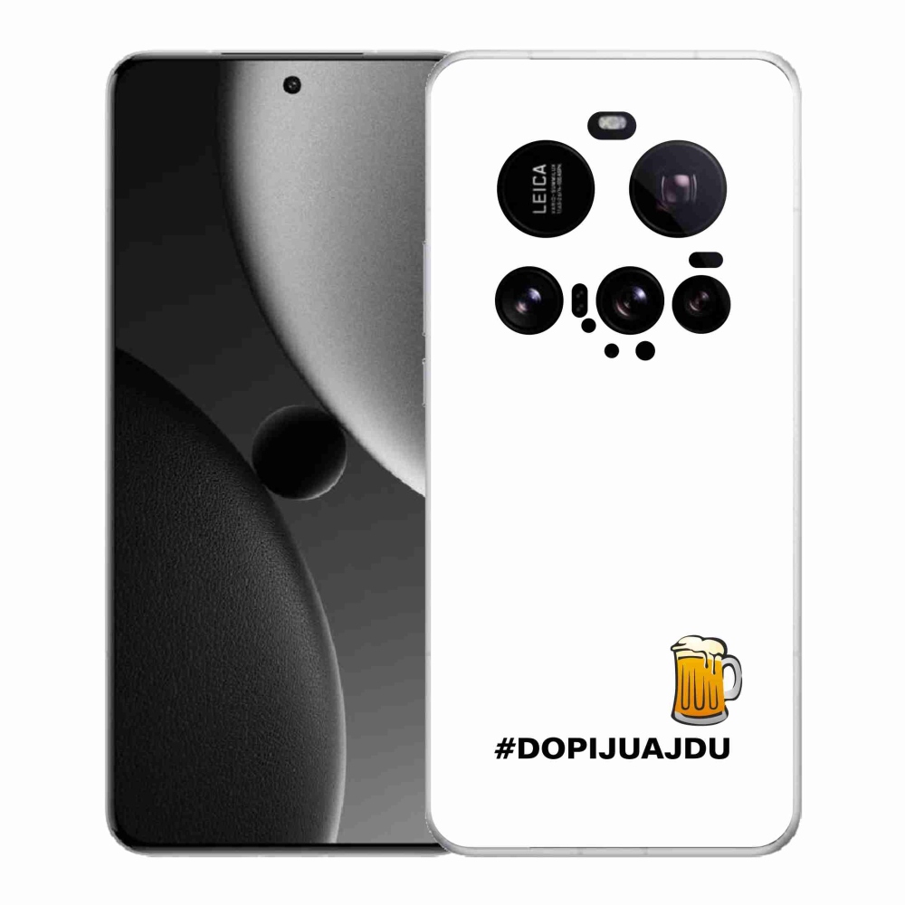 Gél borító mmCase a Xiaomi 15 Ultra - sör motívum 1 fehér háttérrel