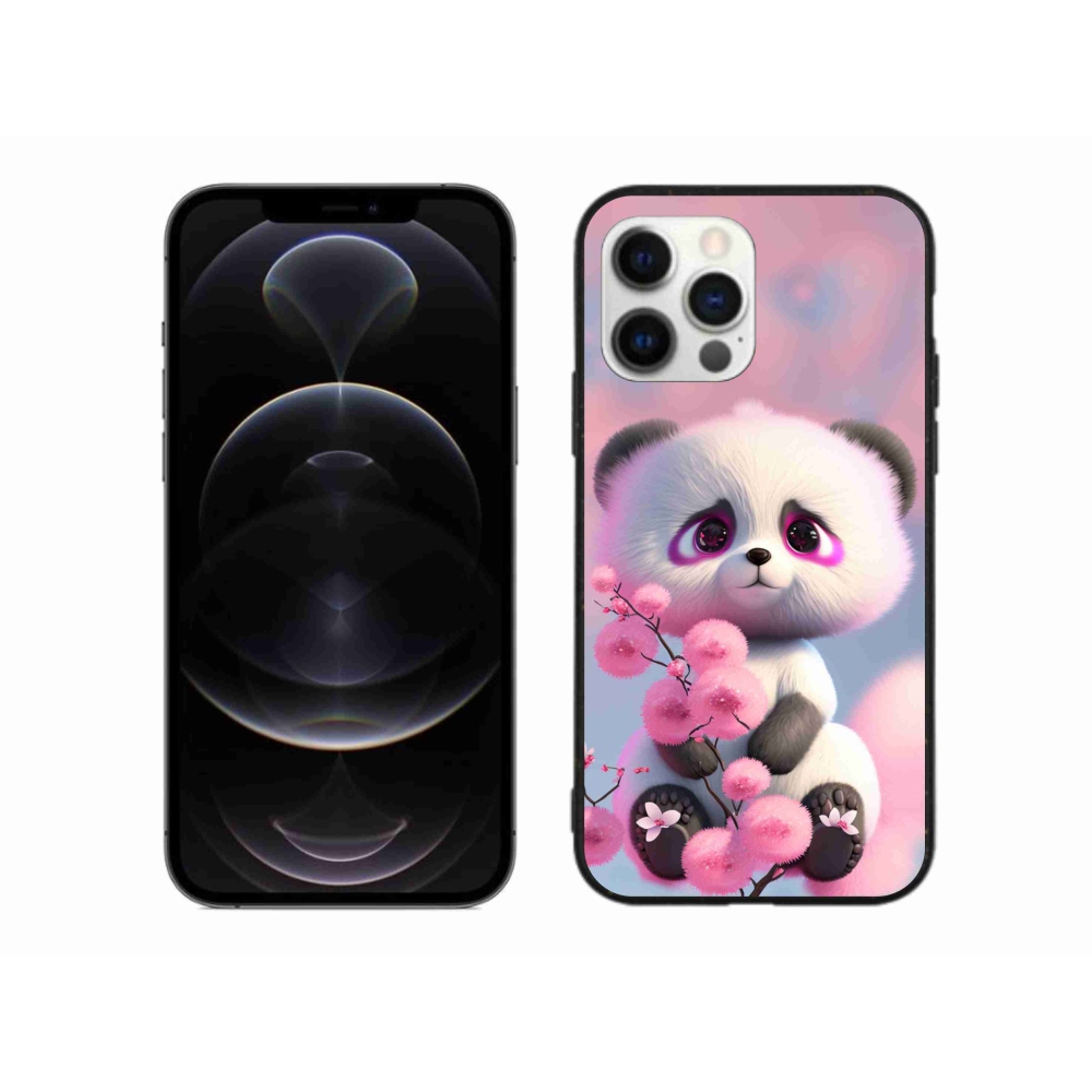 Gél borítás mmCase iPhone 12 Pro Max készülékhez - aranyos panda 1