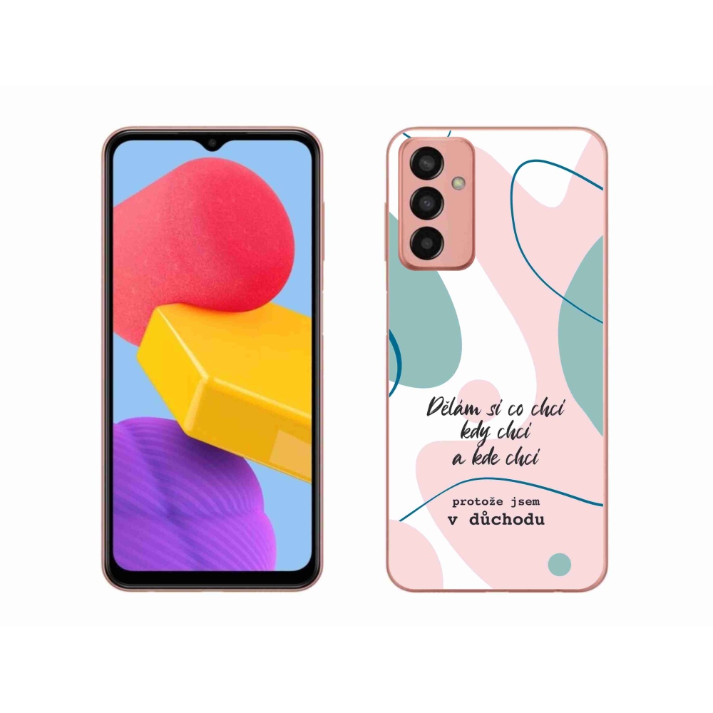 Gél borító mmCase Samsung Galaxy M13 készülékhez - vicces szöveg 10 fehér háttér