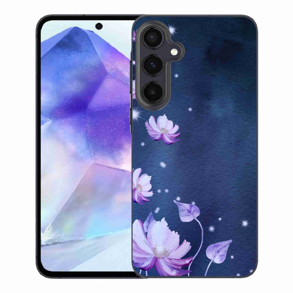 Gél tok mmCase a Samsung Galaxy A55 5G készülékhez - hulló virágok