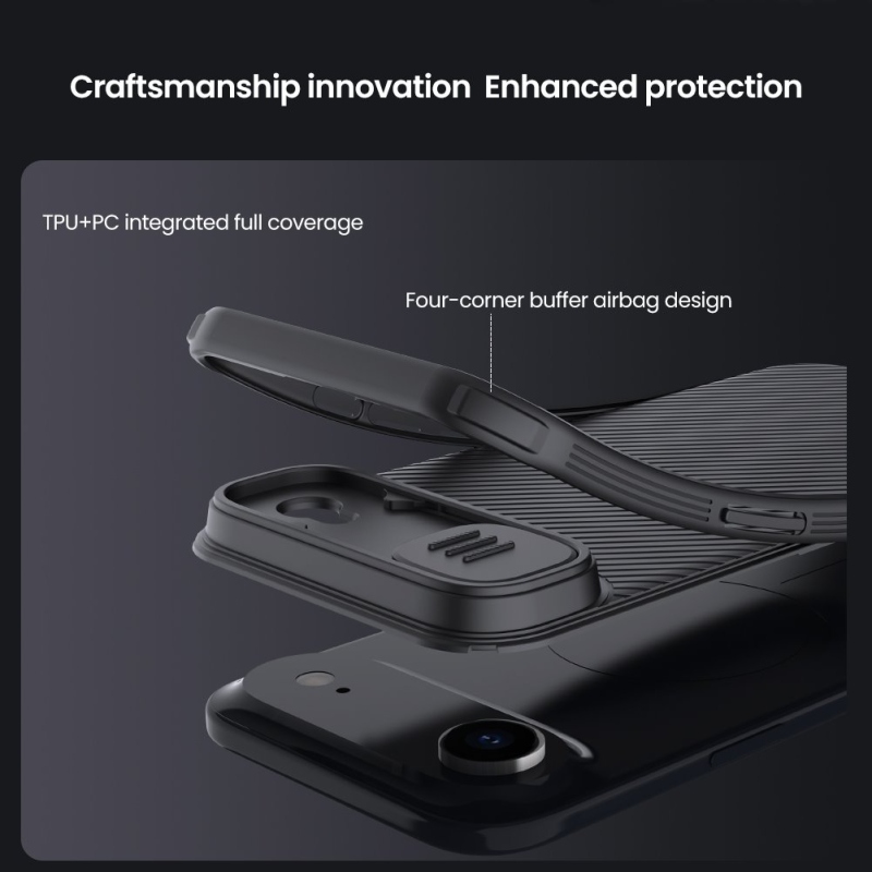 Nillkin CamShield PRO hátlap az Apple iPhone 17 Air készülékhez Fekete