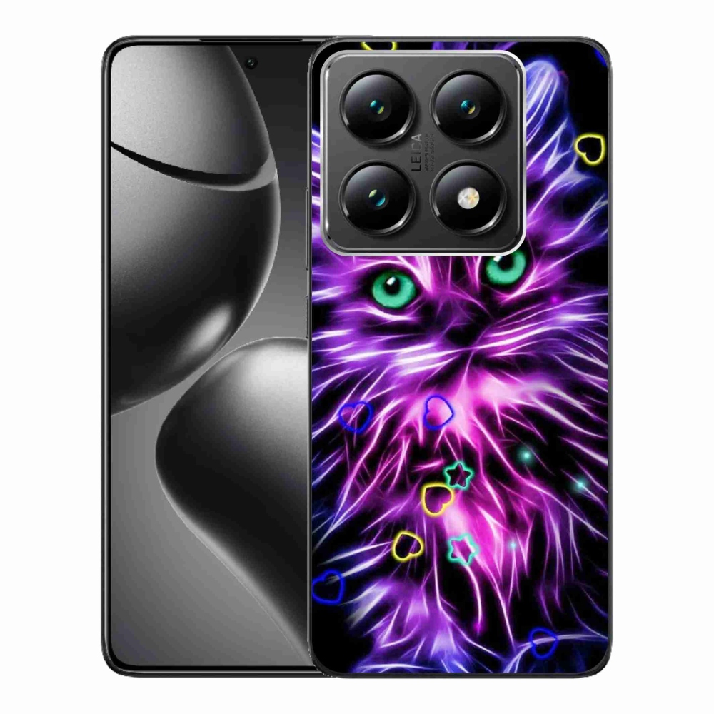 Gél borítás mmCase a Xiaomi 14T Pro számára - absztrakt macska