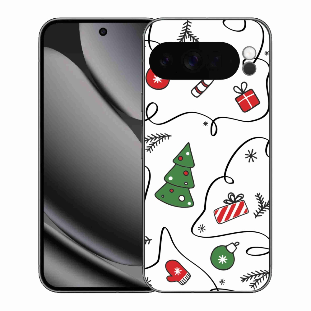 Gél borítás mmCase a Google Pixel 10 Pro XL-hez - karácsonyi motívumok