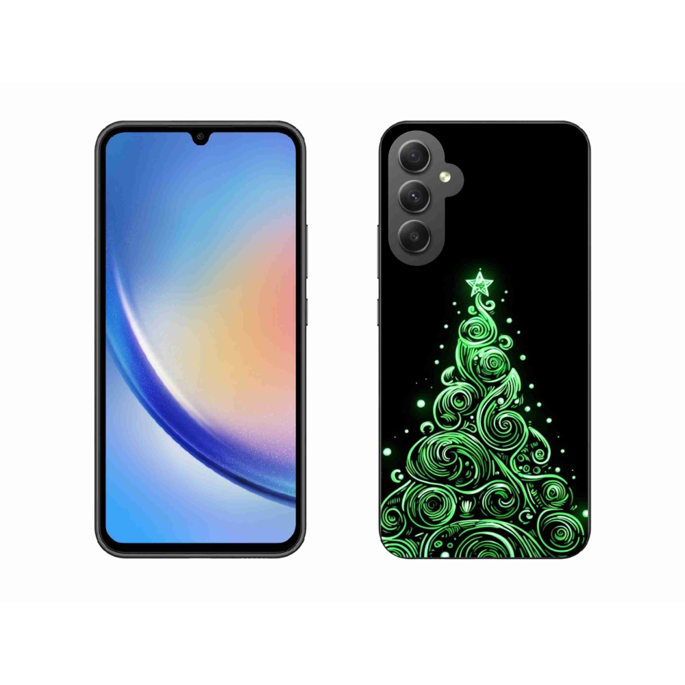 Gél borítás mmCase Samsung Galaxy A34 5G - neon karácsonyfa 3