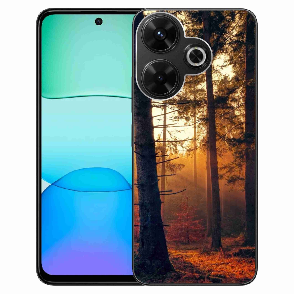 Gél tok mmCase a Xiaomi Redmi 13 4G/Poco M6 4G - erdőhöz