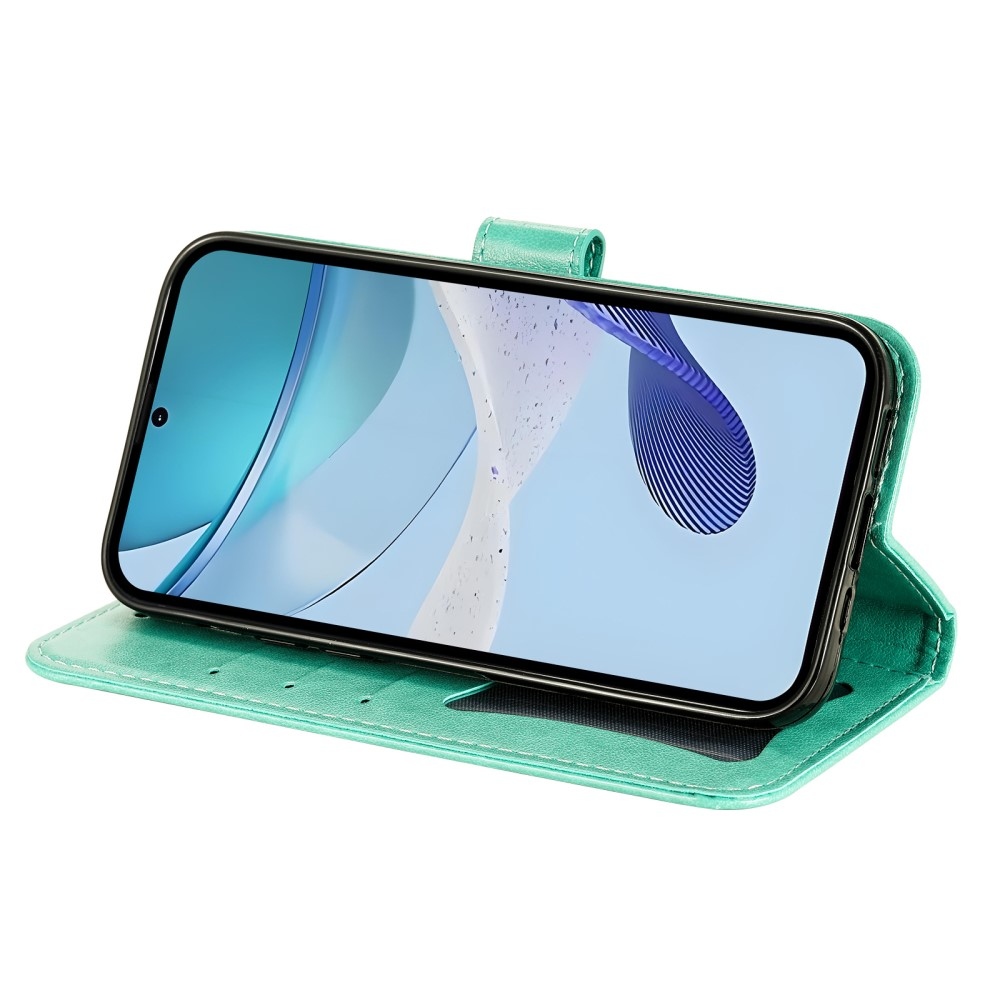 Mandala könyvtáska a Realme C75 készülékhez - teal színű