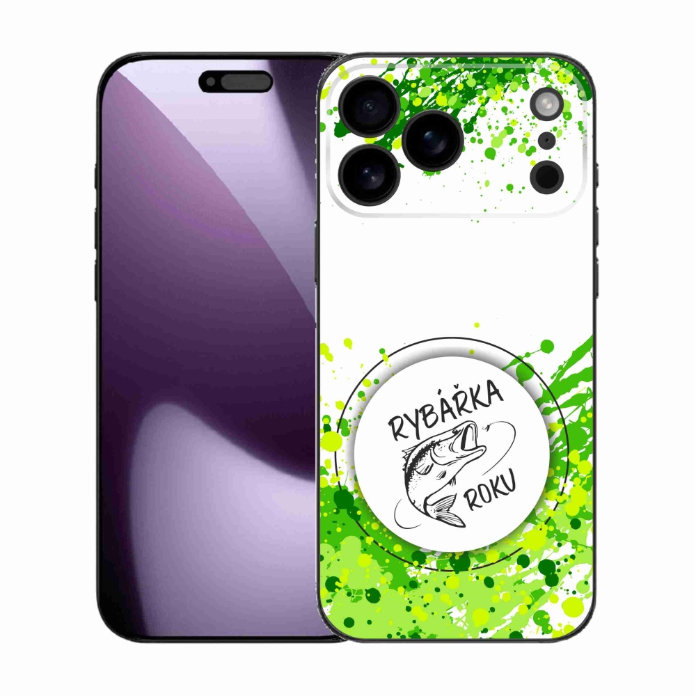 Gél borítás mmCase iPhone 17 Pro Max készülékhez - Az év halászának fehér háttere