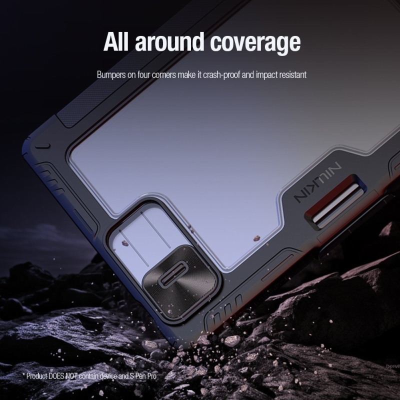 Nillkin Bumper PRO Védő állvány tok Multi-angle a Xiaomi Pad 8/8 Pro fekete színűhöz