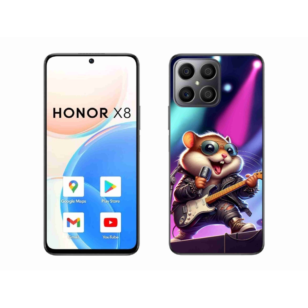 Gél borítás mmCase a Honor X8 4G-hez - hörcsög hintaló