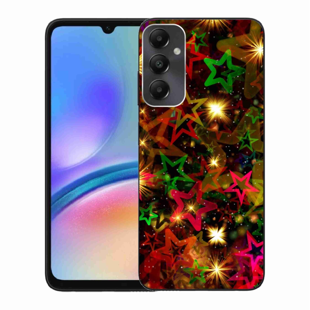 Gél védőhuzat mmCase Samsung Galaxy A05s készülékhez - színes csillagok