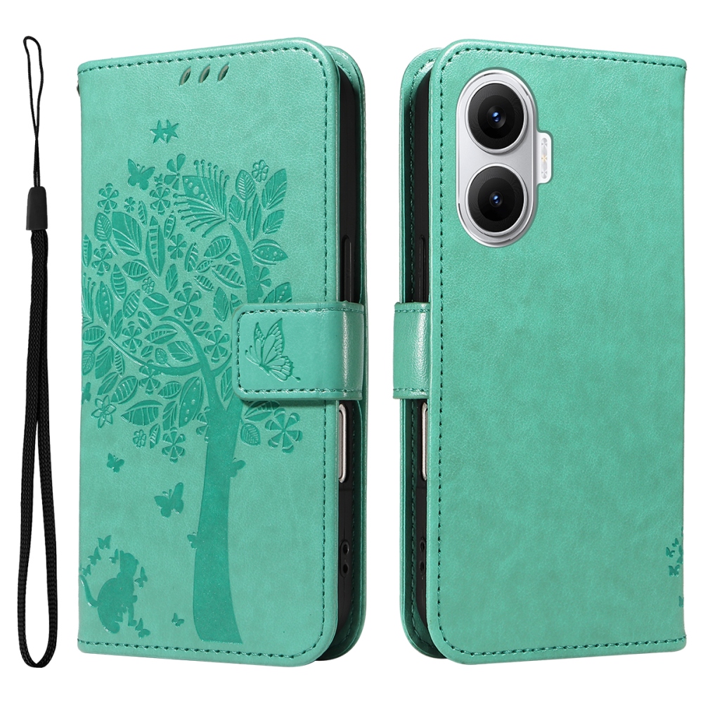 Fák könyve tok Xiaomi Poco F7 5G - teal - teal - teal