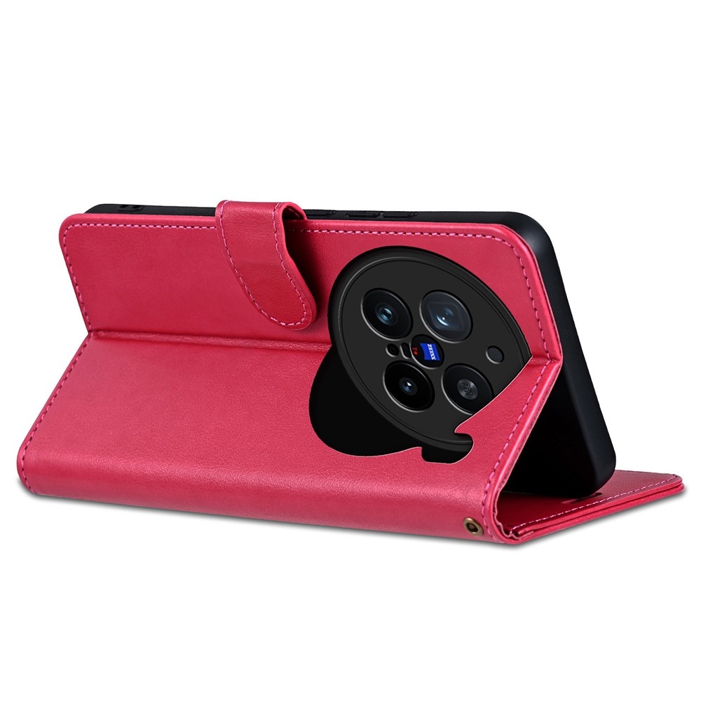 AZNS könyv tok a Vivo X200 Pro 5G-hez - piros színben