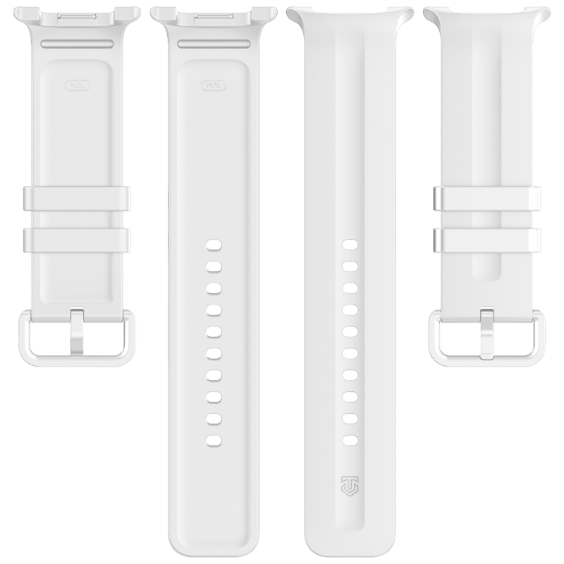 Tactical szilikon karkötő a Samsung Galaxy Watch 8/9-hez, fehér