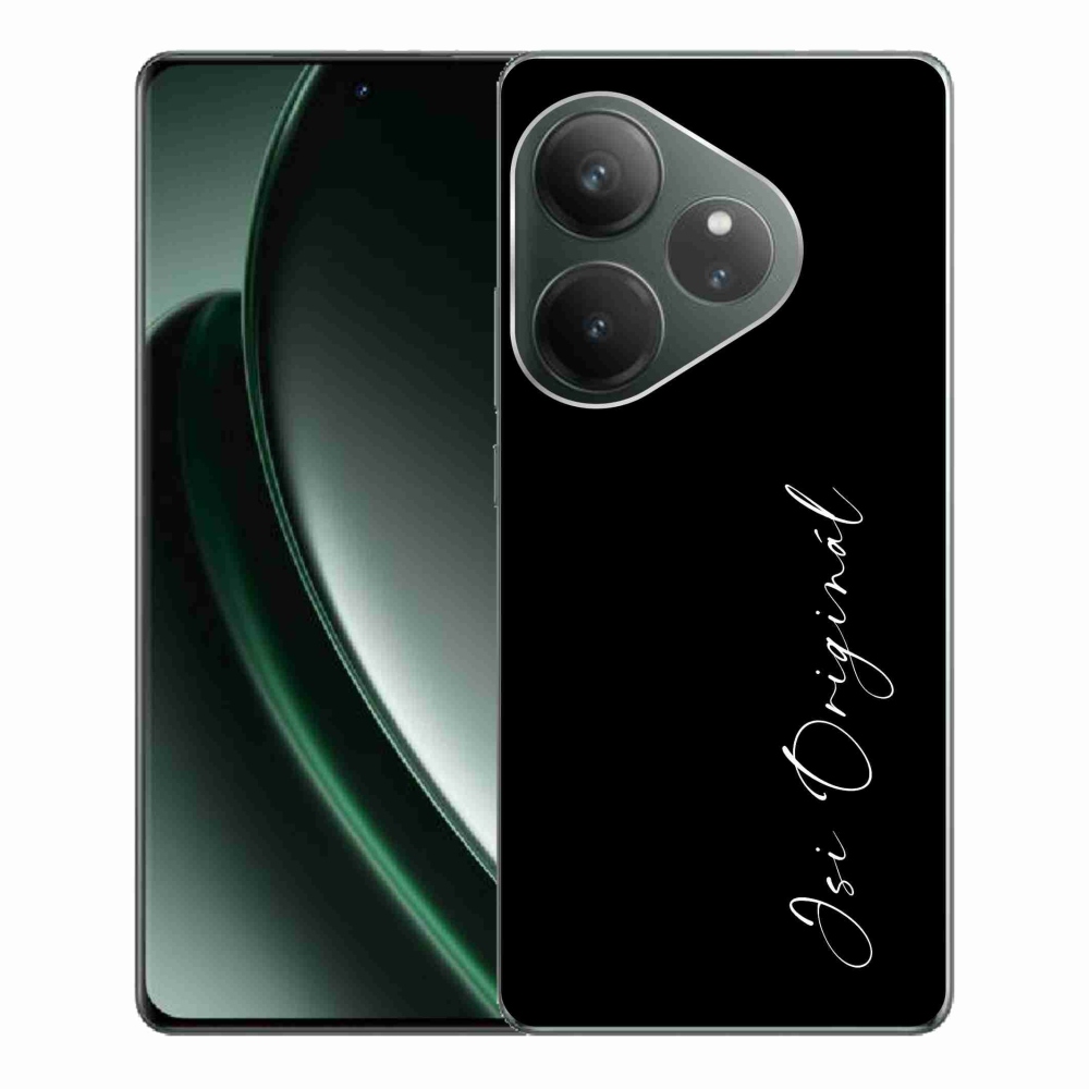 Gél borító mmCase a Realme GT 6 5G/GT 6T 5G - te vagy az eredeti fekete háttér