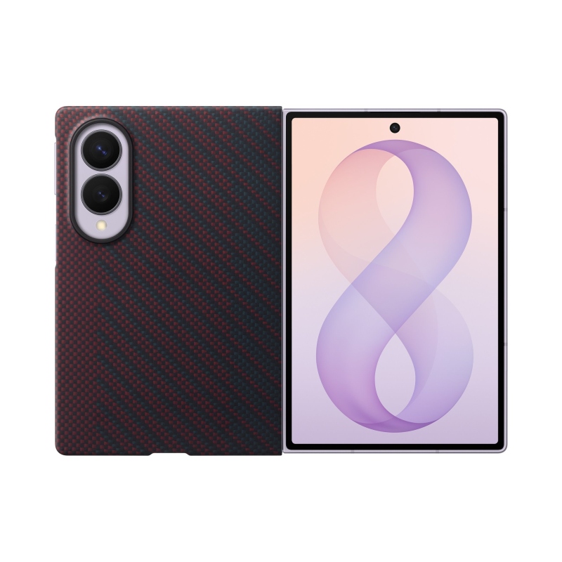 EF-KF971SRE Samsung Carbon mágneses tok a Galaxy Z Fold 8-hoz, lila