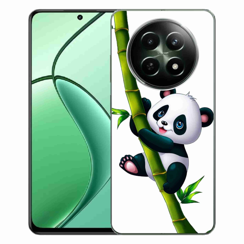 Gél borítás mmCase a Realme 12 5G/12x 5G készülékhez - panda bambuszon