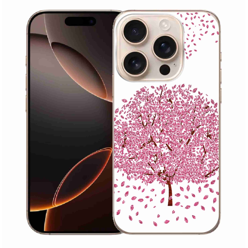 Zselés borítás mmCase iPhone 16 Pro Max készülékhez - rajzfilmfa levelekkel