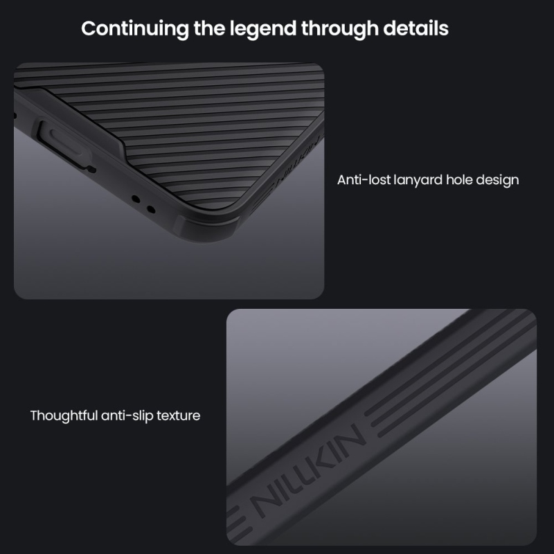 Nillkin CamShield PRO mágneses hátlap Samsung Galaxy S25 FE Fekete