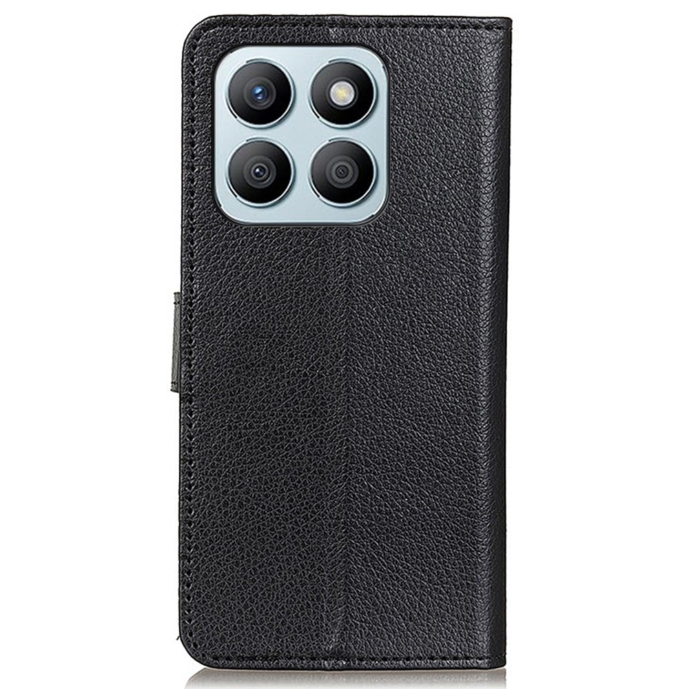 Litchie könyvtáska Honor X8b-hez - fekete