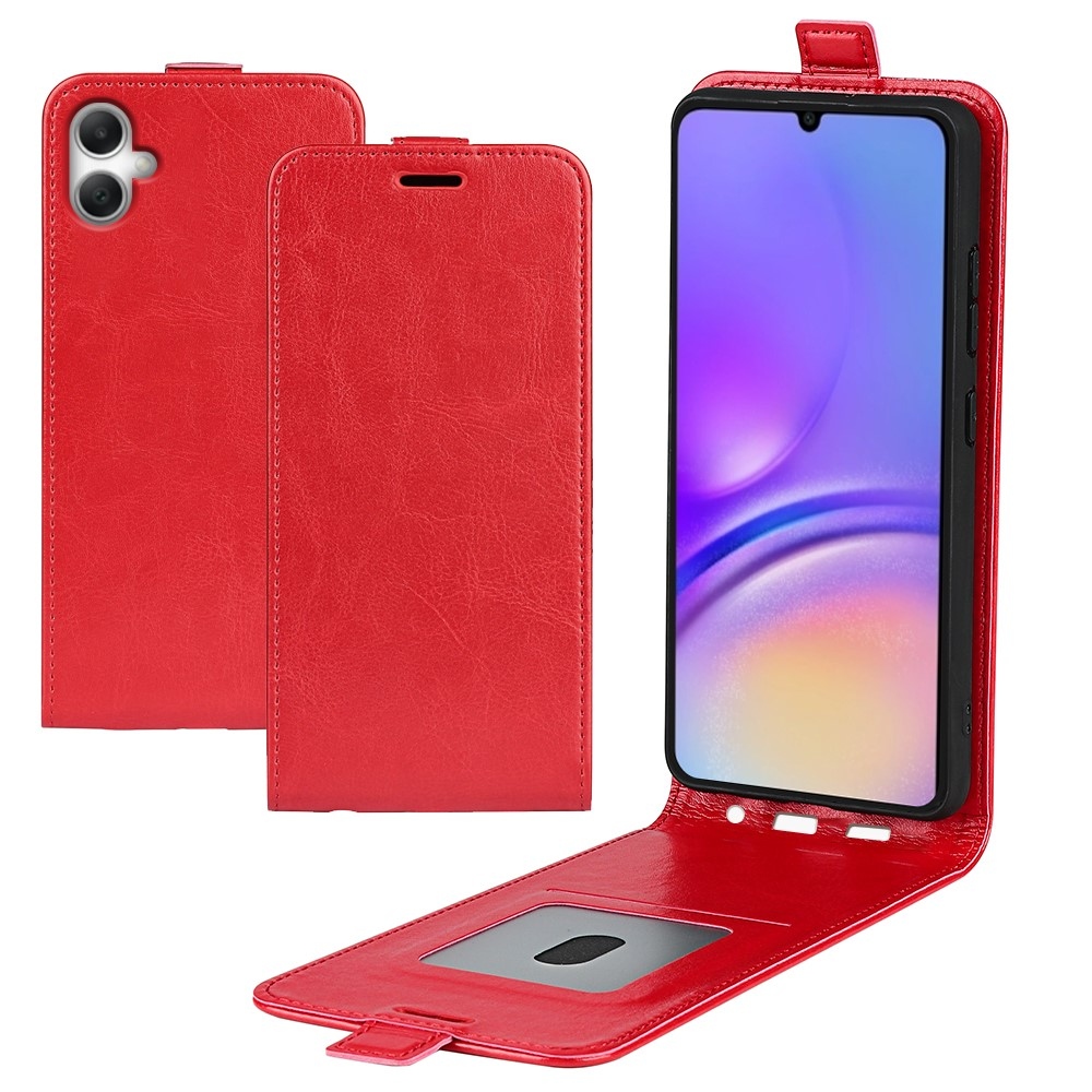 Függőleges flip tok Samsung Galaxy A07 4G készülékhez - piros