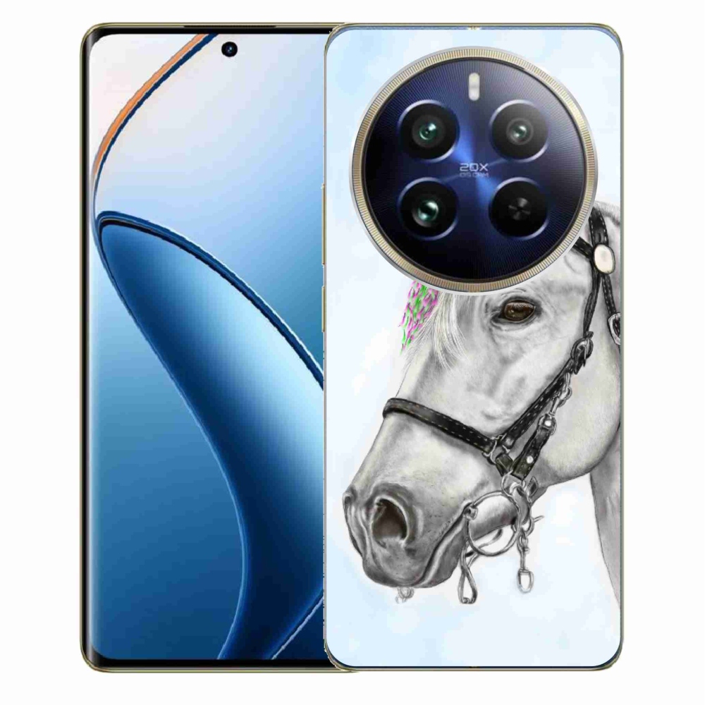 Zselés borítás mmCase a Realme 12 Pro 5G/12 Pro+ 5G - fehér ló 1