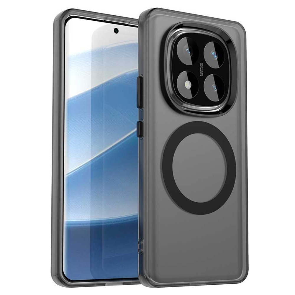 Candy zselés tok MagSafe-val a Xiaomi Redmi Note 14 Pro-ra - fekete