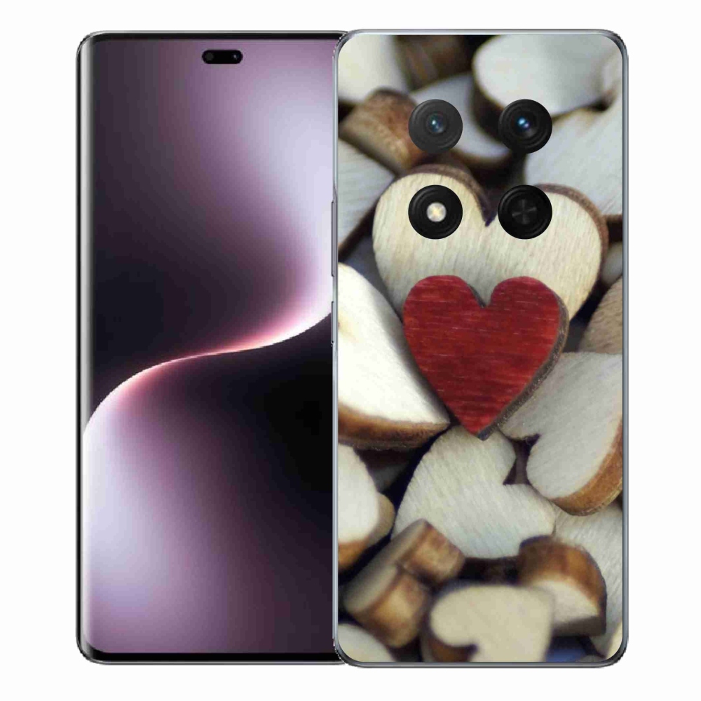 Gél borítás mmCase a Honor Magic 7 Lite 5G készülékhez - gravírozott piros szív