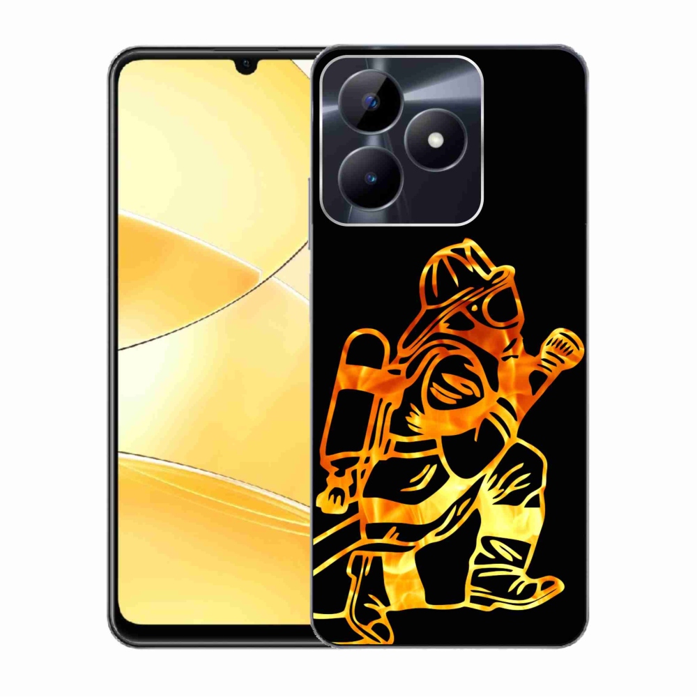 Zselés borítás mmCase a Realme C51/C53 készülékhez - tűzoltó 1