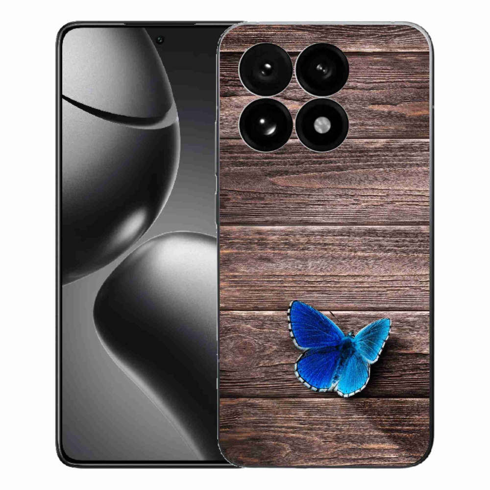 Gél borítás mmCase a Xiaomi 15T-hez - kék pillangó 1