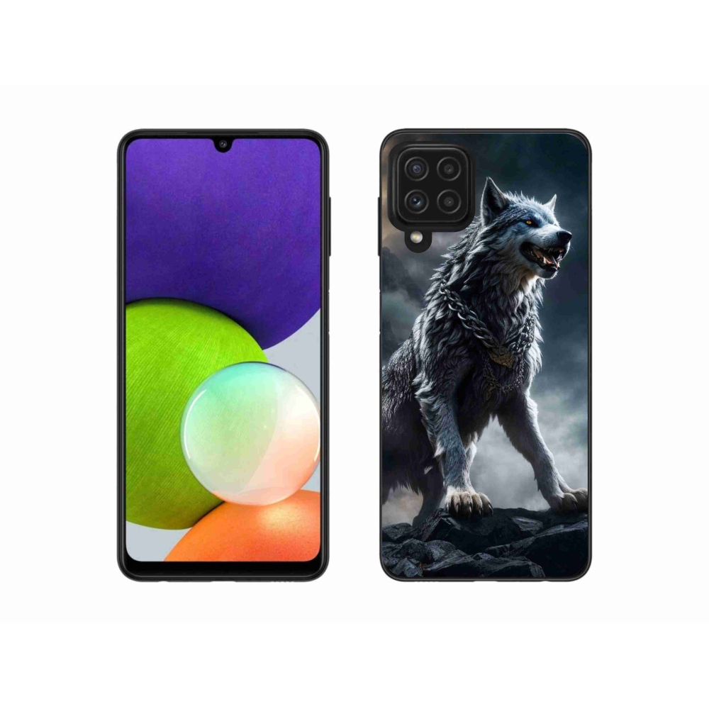 Gél védőburkolat mmCase Samsung Galaxy A22 4G - farkas 1